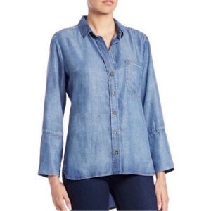 Cloth & Stone 100% Tencel Chambray Jean Button Down Shirt